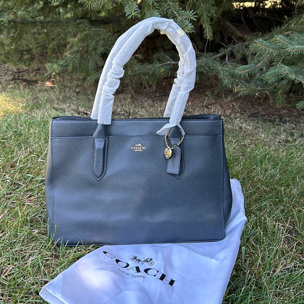 NWT Coach Dark Gray Purse